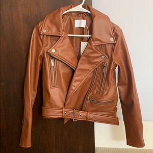 NEVER WORN - Oak + Fort Leather Jacket